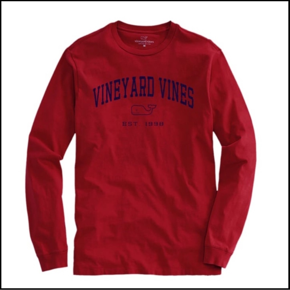 Vineyard Vines Heritage Vineyard Vines Sangria Long Sleeve Tee Large